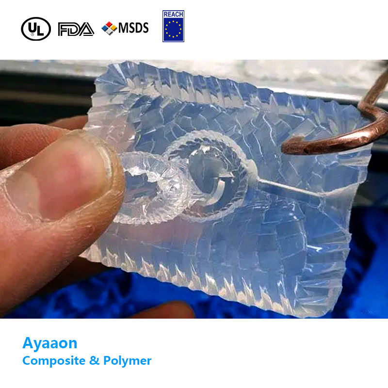 How to make jewelry molds with transparent silicone rubber?